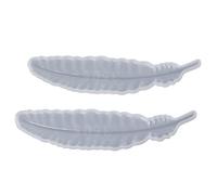 Générique Moule en Silicone 2pcs pour Marque-pages Plume, Facile à Nettoyer et Sûr, pour Bricolage et Fabrication de Bijoux DIY
