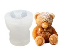 Générique Moule en Silicone Ours - Moules à glaçons en Forme 3D de 10 cm, Adorable Nounours | pour Bricolage décoration de Bureau en résine aromathérapie Savon Bougie Fabrication Cuisson au Chocolat
