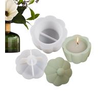 Générique Moule en Silicone pour Bougeoir - Mole De Moulage De Vase De Succulentes | Mule De Moulage en Béton avec Couvercle pour Vase De Succulentes, Bougeoir, Conteneur De Stockage