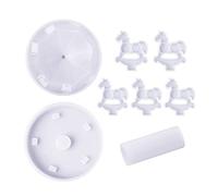 Générique Moule en Silicone pour Cheval de carrousel 3D, Moule de Moulage en résine époxy pour Bricolage, Outil Artisanal, Ornement de Bureau à Domicile