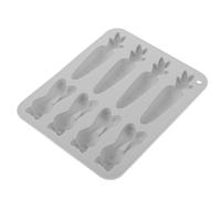 Générique Moule en Silicone pour Cuisson de Pâques 8 Cavités Forme Lapin, Antiadhésif et Résistant Four, pour Chocolat, Biscuits et Pâtisserie Créative