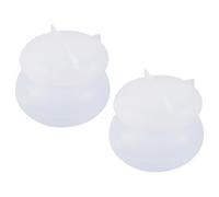 Générique Moule en Silicone pour Pots à Rouge à Lèvres DIY 2 Pièces Matériau Résistant pour Création de Contenants Cosmétiques Personnalisés Moule Pratique pour Petits Pots de Rangement
