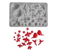 Générique Moule en Silicone Professionnel pour l ' Art en résine avec des Motifs de colombes arrondies, Parfait pour la Fabrication de Bijoux et de Cadeaux