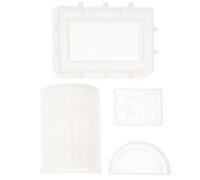 Générique Moule en Silicone Réutilisable Flexible et Inodore de Coffre Trésor Moule à Boîte de Rangement Époxy Kit Complet pour DIY pour Loisirs Créatifs et Fabrication de Bijoux