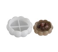 Générique Moule en Silicone réutilisable, moules d ' Artisanat en Forme de Fleur, Plateaux à Bijoux, Texture en Silicone adaptée à la Maison et sous-Verres actuels