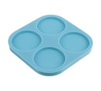 Générique Moule en Silicone Rond pour Résine Époxy Bleu, Réutilisable et Compatible Plupart des Matériaux, Création de Bijoux en Famille