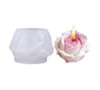 Générique Moule en Silicone Rose - Silicone Alimentaire Réutilisable Pour Pâte Polymère - Moule Fleur pour Gâteau Chocolat - Pour Vacances Anniversaire Fête Bureaux Maison Chambre Table Bureau École