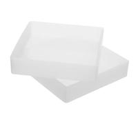 Générique Moule Facile Blanc Résine Époxy Carré la 2pcs Silicone Résistant Température Démoulage DIY Modernes et-Verres et Créations