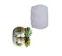 Générique Moule Multifonctionnel en Silicone Fait à la Main, de Chats, moules de Pot de Fleurs, Texture en Silicone pour projets de jardinière de Bijoux en résine, Moule de jardinière de