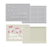 Générique Moule Porte-Billets | 2 Pièces Pochoirs Créatifs - Moule Porte-Argent Fête Neigeux Flocon Sapin Décoration - pour Décoration Festival Ornement Maison Action Grâce