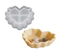 Générique Moule pour Plateau cœur - Moule pour Assiette Love | en Silicone pour Plat en Forme de cœur,pour Colliers, Boucles d'oreilles, Bonbons, DIY Saint-Valentin, Artisanat déco