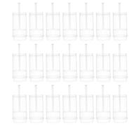 Générique Moule Rond pour Cake Insert Tube en Pp Réutilisable 30 Pièces, Poussoir Créatif pour Supports à Gâteaux DIY et Cheesecakes en Pâtisserie