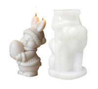 Générique Moule Silicone Lapin de Pâques | Figurine Lapin 3D réutilisable | Moules en Silicone de Pâques - pour aromathérapie, Moulage de Savon, Loisirs créatifs, fêtes, Anniversaire