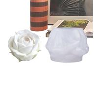Générique Moule Silicone Rose,Silicone Alimentaire Réutilisable Pour Pâte Polymère | Moule À Gâteau En Forme De Fleur - Pour Vacances Anniversaire Fête Bureaux Maison Chambre Table Bureau École