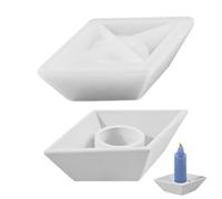 générique Moules à Bougies en Silicone, moules Origami Boat Holder 3D pour Bricolage