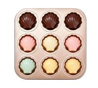 Générique Moules à cupcakes pour la cuisson, réutilisables, 27x27x2,2 cm, plateau porte-cupcakes, moule à muffins, antiadhésif, pour cupcakes, brownies, mini gâteaux, gelée de chocolat