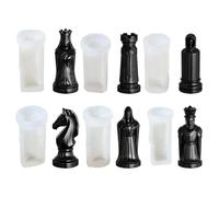 Générique Moules à échecs en Silicone Outils Créatifs À Démoulage Facile | Moule Silicone Pour D'Échecs En Résine Pour Atelier, Cours, Studio, Fêtes, Vacances, Débutants et