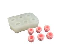 Générique Moules à Gâteau Framboises En Forme de, 6 hole flat top rasp | Silicone de Qualité Alimentaire, moules d ' amour de Framboise en Silicone Résistant à la de Qualité