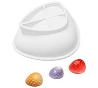 Générique Moules à gâteaux en mousse de silicone flexibles pour les, White