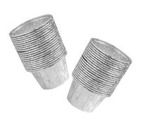 Générique Moules à Mini-tartelettes Lot de 25 Antiadhésifs Conductivité Thermique en Aluminium Argenté pour Cafés et Pâtisseries