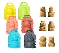 Générique Moules à Neige pour, Ensemble de 6 pièces de moules Amusants, Jouets d'hiver en Plein air, Accessoires de Jeu de Neige créatifs, Jeux d'activités d'hiver pour, Moule Amusant pour la