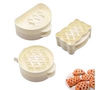 Générique Moules à Pâtés Individuels | 3 Pièces En Silicone Réutilisable Anti-Adhésif,Moule à Tourte de Poche Façonneur de Pâte - Pour Thanksgiving Halloween Christmas Pâte Chocolat Fromage Fêtes