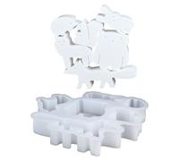 Générique Moules À Résine Animaux, Moules Résine Époxy pour Artisanat, en Silicone pour Ciment Plâtre Artistes Adultes Enseignants Art Étudiants Créatifs Organisateurs Fêtes