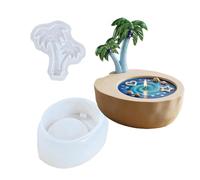 Générique Moules à Résine, Démoulage Facile Arbre Tropical DIY, Moules Silicone pour Loisirs Créatifs Résine, pour Décoration Maison Anniversaire Fête Et Petits Cadeaux Débutants