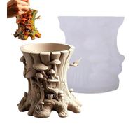 Générique Moules à résine époxy | Antiadhésif, Réutilisable - Loisirs Créatifs,Porte-Stylo, Moule Époxy,Porte-pinceaux Porte-Crayon Vase Pot à Crayons Marque-Page Porte-Brosse Support Tasse à