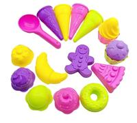 Générique Moules à Sable pour,17 Moules à Construire,Ensemble de Plage - pour Jeux de Chantier en Vacances d'Été en Famille