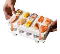 Générique Moules À Sushi - Outil Et Accessoires À 10 Grilles Pour La Préparation,Presse à Sushi,Pour Famille Amis Déjeuner École Restaurant Ferme Camping Pique-Nique Cuisine