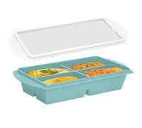 Générique Moules Congélation Soupe en Silicone, 2 Pièces Grands Récipients Alimentaires, à Cubes pour Soupe avec Couvercle, Idéal pour Sauces Bouillons Restes et Préparation de Repas -