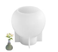 Générique Moules De Moulage De Vase - 7,7 X 7,9 Cm, Moule en Silicone en Forme De d'halloween pour Vases en Plâtre | Porte-Bougie en Tube À Essai Porte-Fleurs | Moule pour Couler des Bougies Et des V