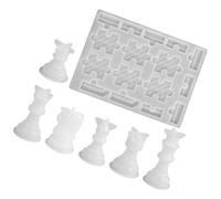 Générique Moules D'échecs en Silicone pour Pièces Artisanales, Facile à Utiliser, Set 1 pour Création DIY de Pièces D'échecs Internationales