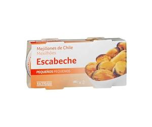 Générique Moules du Chili en Escabèche, Petites, 2 Boîtes de 175 g, 106 g Net Égoutté, Lot de 6