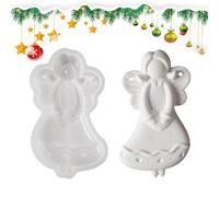 Générique Moules en - Fournitures d'artisanat réutilisables Angel | Moules en époxy de Silicone | Moulage de | pour plâtre Ornements de noël décoration de la Maison Artisanat d'art d'a
