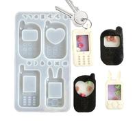 Générique Moules en Silicone Pendentif pour résine - Pendentifs décoratifs - Moulage de résine époxy, Moule en Silicone pour, Accessoires de Porte-clés, Ornement, Pendentif