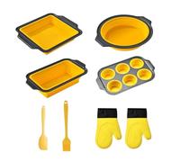 Générique Moules en Silicone pour la Cuisson - Ustensiles de Cuisine Flexibles | Set Antiadhésif pour Muffins, Cookies, Cupcakes, Œufs, Donuts, Bacon - pour Muffin, Cookie, Cupcake, Œuf, Donut, Bacon