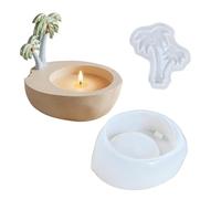 Générique Moules en Silicone pour Résine,Fournitures Créatives À Démoulage Facile | Moules Coulée Résine Pot À Bougie,pour Décoration Maison Anniversaire Fête Et Petits Cadeaux Débutants