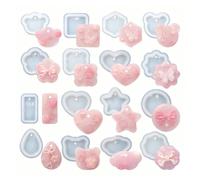 Générique Moules pour en Résine Pendentifs Réutilisables en Silicone