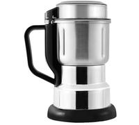 Générique Moulin à café grain électrique portable en acier inoxydable argent pour la maison, broyage fin, efficace et sans effort, 220v