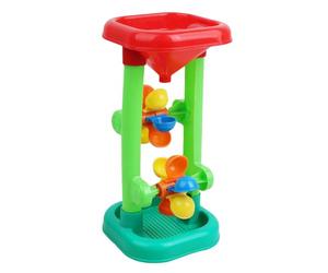 Générique Moulin à Eau et Sable pour Enfant - Jouet de Plage Sablier Double Roue pour Bain et Bac à Sable | Entonnoir Ludique Été Piscine Extérieur Cadeau Garçon Fille Tout-Petit