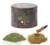 Générique Moulin à Épices Alliage en Zinc Durable Robuste, 50 mm Moulin à Pollen avec Écran en Maille et Couvercle Magnétique Supérieur pour Herbes, Pollen, Fleurs