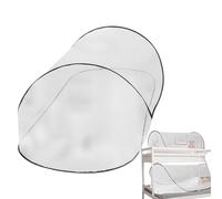 Générique Moustiquaire de lit, Tente en Filet, Filet Anti-Mouches Pliable pour Lit De Tente À Mailles Fines, Assure Un Meilleur Sommeil, Accessoires D'été, 200x80x56 CM