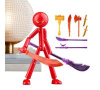 Générique Movable Action Figures - Poseable Character Toys | Articulated Joints with Interchangeable Accessories, Collectible PVC Models for Imaginative Storytelling and Shelf Decor