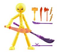 Générique Movable Action Figures - Poseable Character Toys | Articulated Joints with Interchangeable Accessories, Collectible PVC Models for Imaginative Storytelling and Shelf Decor