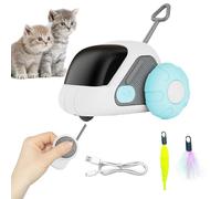 Générique Moving Cat Toys, Feather Cat Game, Automatic Cats Toys, Battery Operated Kitten Exercise, Pet Exercise Game, Feather Games with Automatic Movement for Cats, 3.31x2.91x2.68 inches