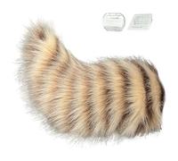 Générique Moving Cosplay Tail - 30x10x5cm Fuzzy Faux Remote Controlled Electric Plush Animal Tail Car Decoration, Role Playing Prop for Bikers Riders Halloween Carnival Stage