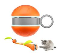 Générique Moving Dog Ball, Smart Cat Toy, 1.81x2.64x1.97 inches Interactive Pet Supply, Electric Light Up Device for Kitten Puppy Exercise Training Enrichment Play Boredom Comfort Indoor Outdoor Fun