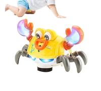 Générique Moving Musical Crab, Crawling Kids Toy, 20.511.514cm Robot with Obstacle Avoidance Feature, Sensory Playmate, Sturdy Electronic Pet with Modern Style, Fun Learning Tool for Boys and Girls